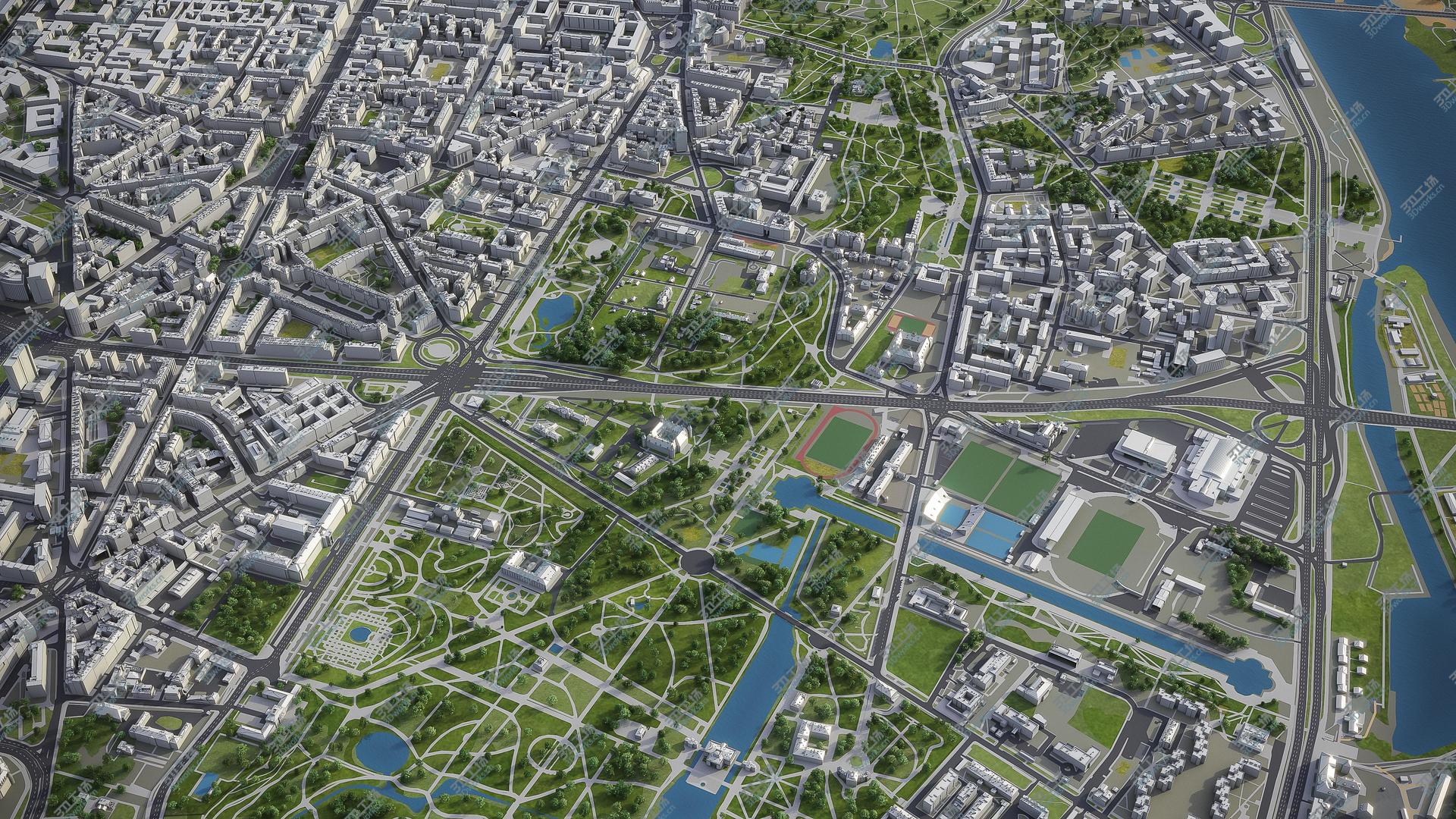 images/goods_img/202105074/Warsaw - city and surroundings 3D model/4.jpg